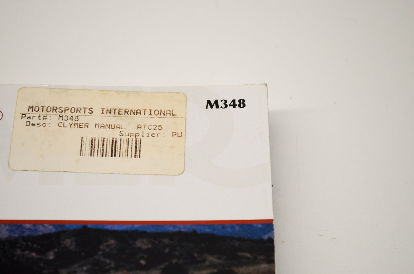 New OEM Honda M348 85-89 TRX250R/Fourtrax 250R ATC 250R Manual NOS