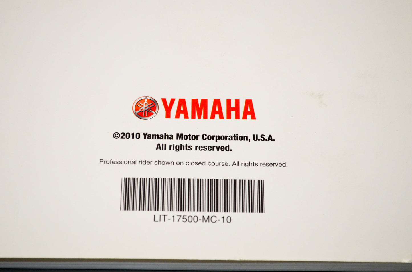 New OEM Yamaha LIT-17500-MC-10 2010 Motorcycle/Scooter Technical Update NOS