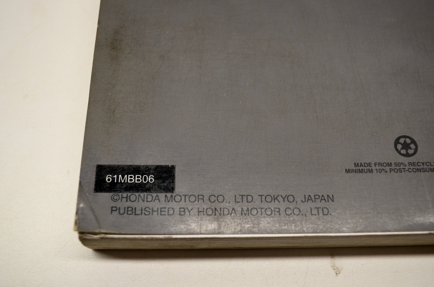 OEM Honda 61MBB06 98-04 VTR1000F Super Hawk Service Shop Manual