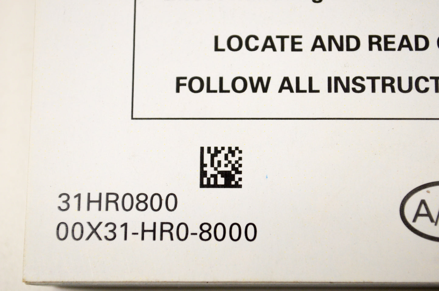 New OEM Honda TRX500 4x4 Fourtrax Foreman Owner's Manual 00X31-HR0-8000 NOS