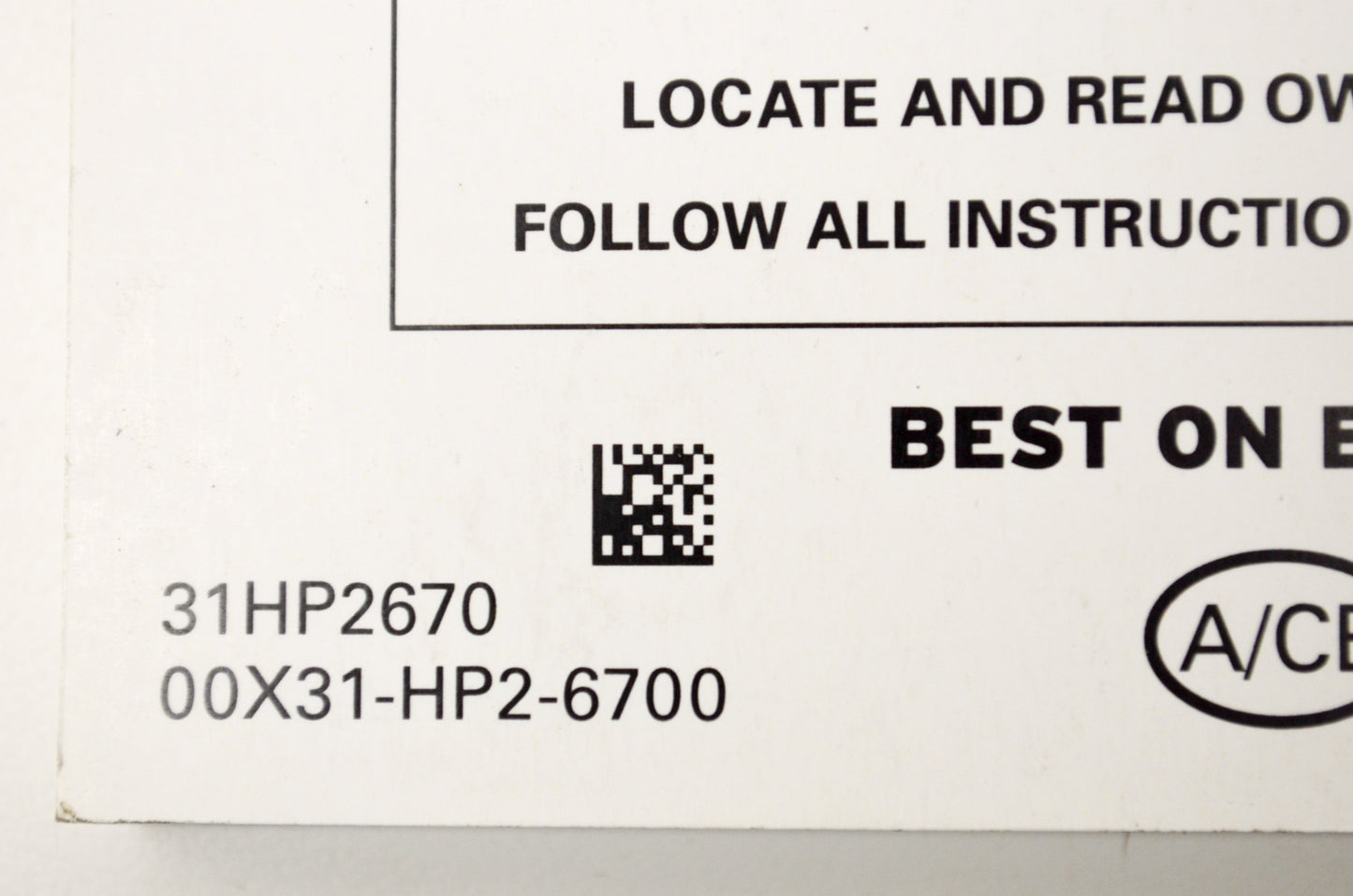 New OEM Honda 2015 TRX90X Sportrax 90X Owner's Manual NOS