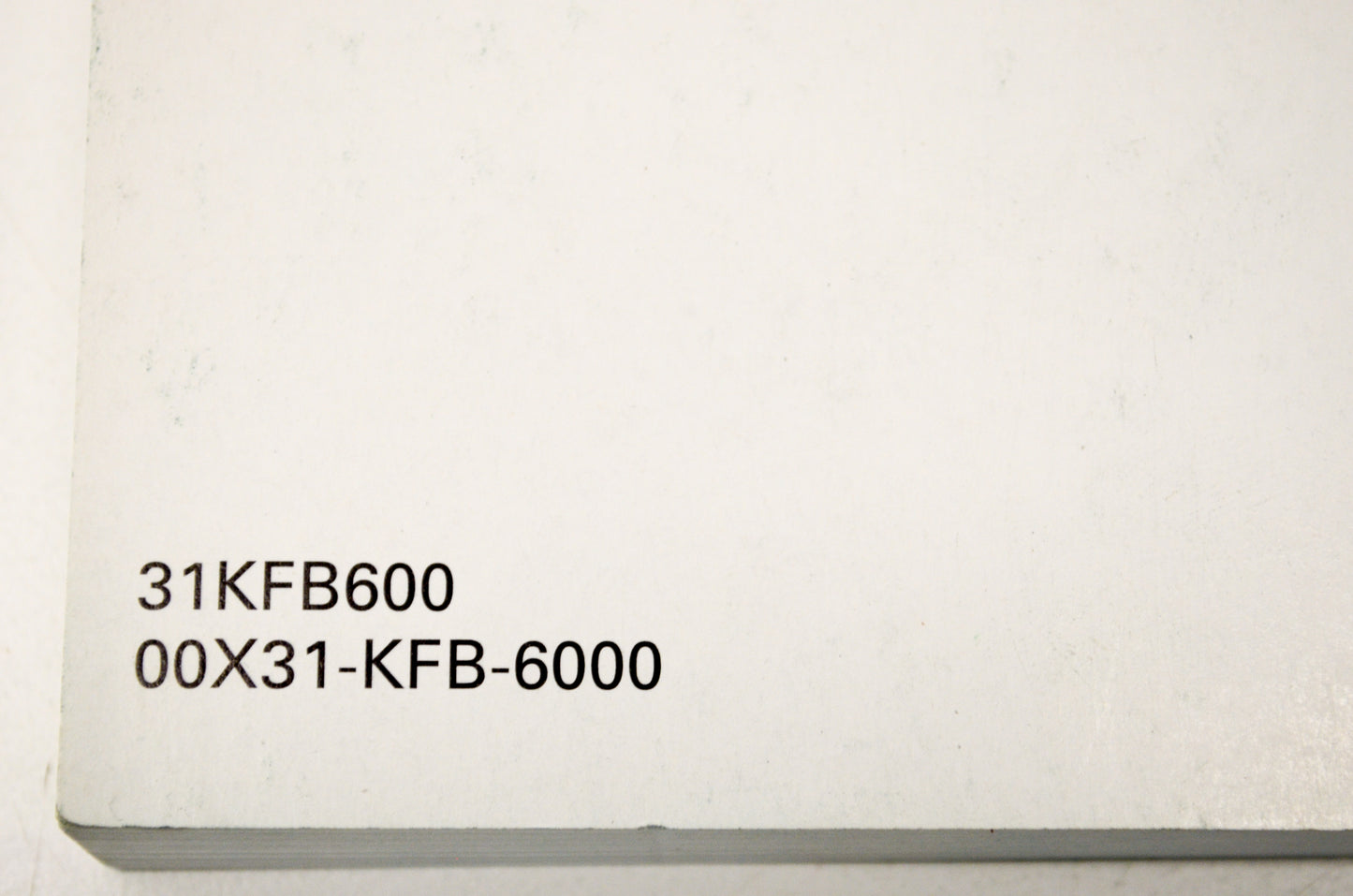 New OEM Honda 31KFB600 2008 CRF230L Owner's Manual NOS