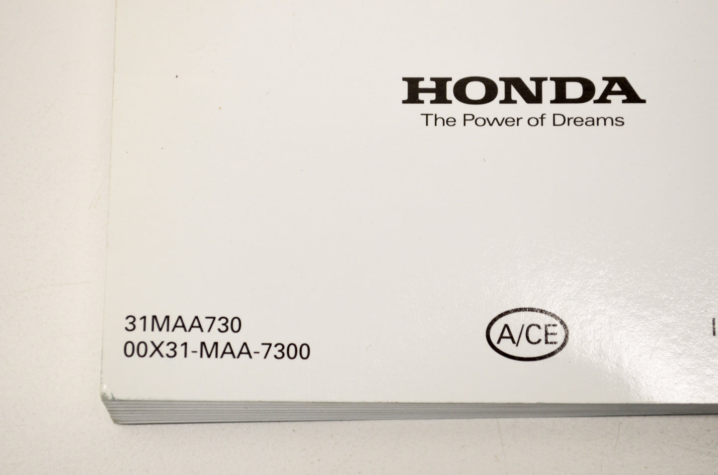 OEM Honda 31MAA730 2007 VT1100C Shadow Spirit Owner's Manual