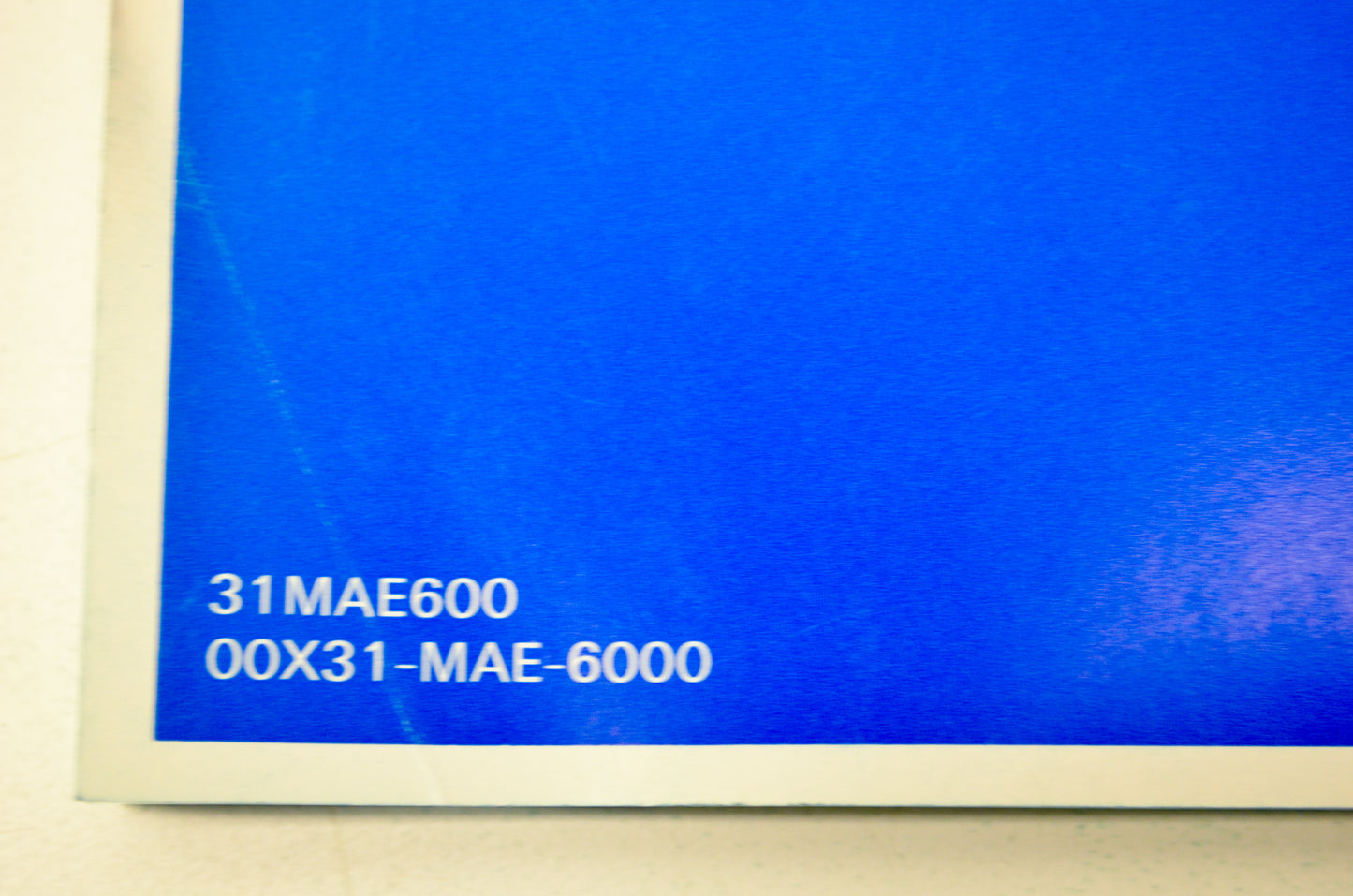 OEM Honda 31MAE600 1995 CBR900RR Owner's Manual