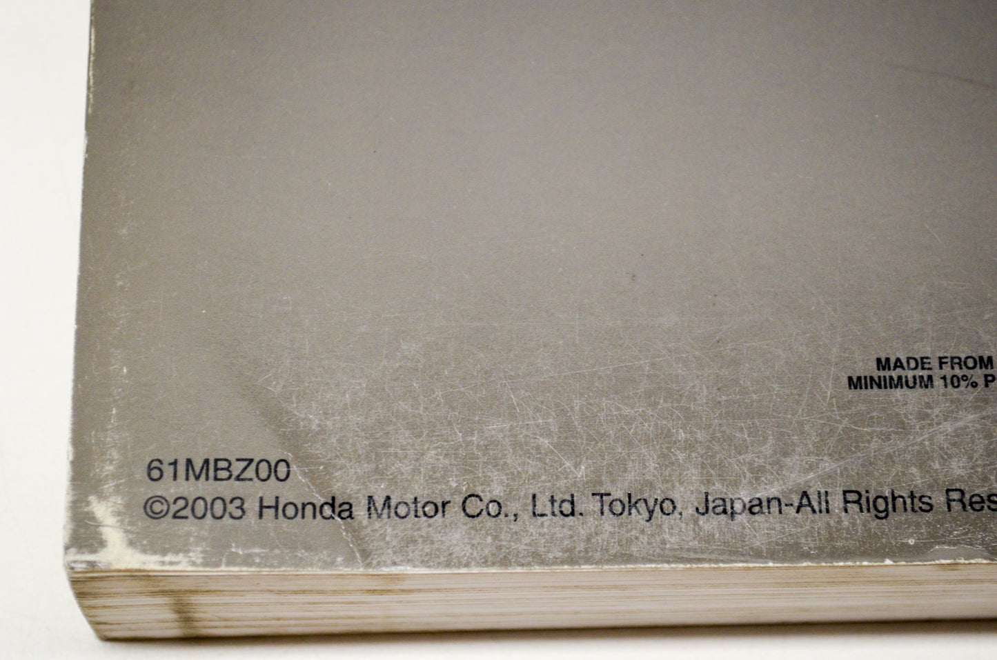 New OEM Honda 61MBZ00 04 CB600F Service Shop Manual NOS
