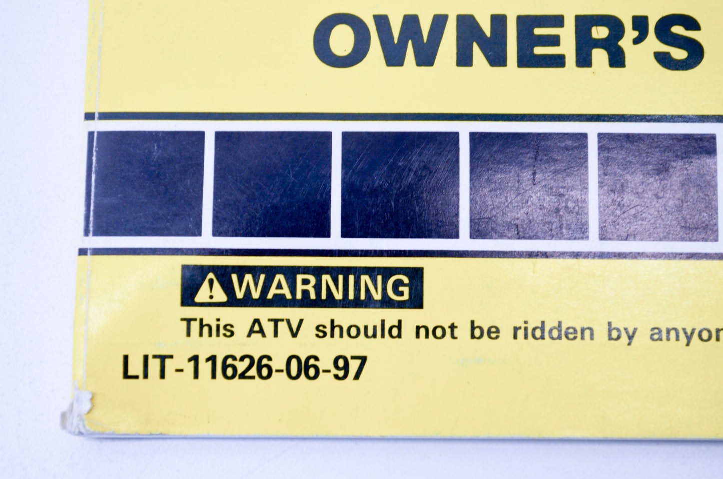 New OEM Yamaha LIT-11626-06-97 YFM100A Owner's Manual NOS
