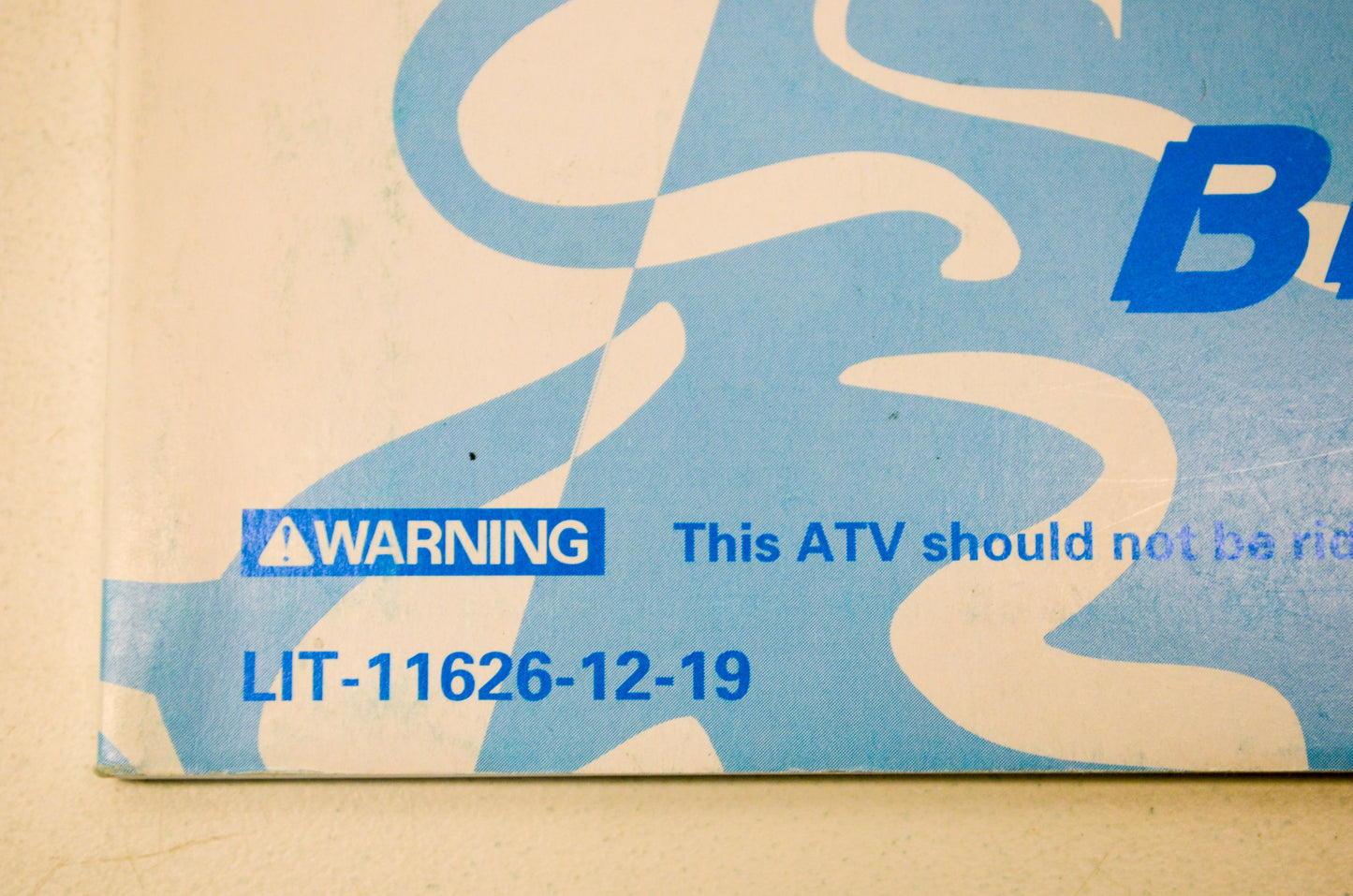 New OEM Yamaha LIT-11626-12-19 Blaster YFS200L Owner's Manual NOS