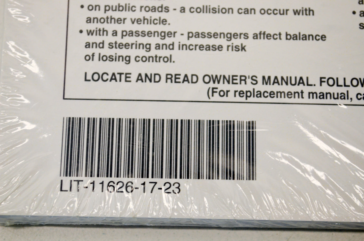 New OEM Yamaha LIT-11626-17-23 Rhino YXR660FAS Owner's Manual NOS