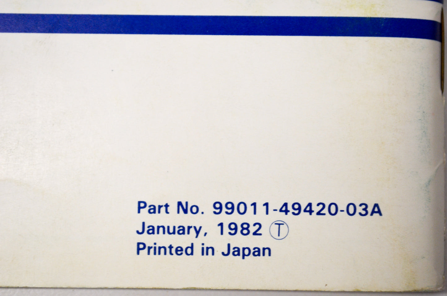 OEM Suzuki 99011-49420-03A GS1100G Owner's Manual