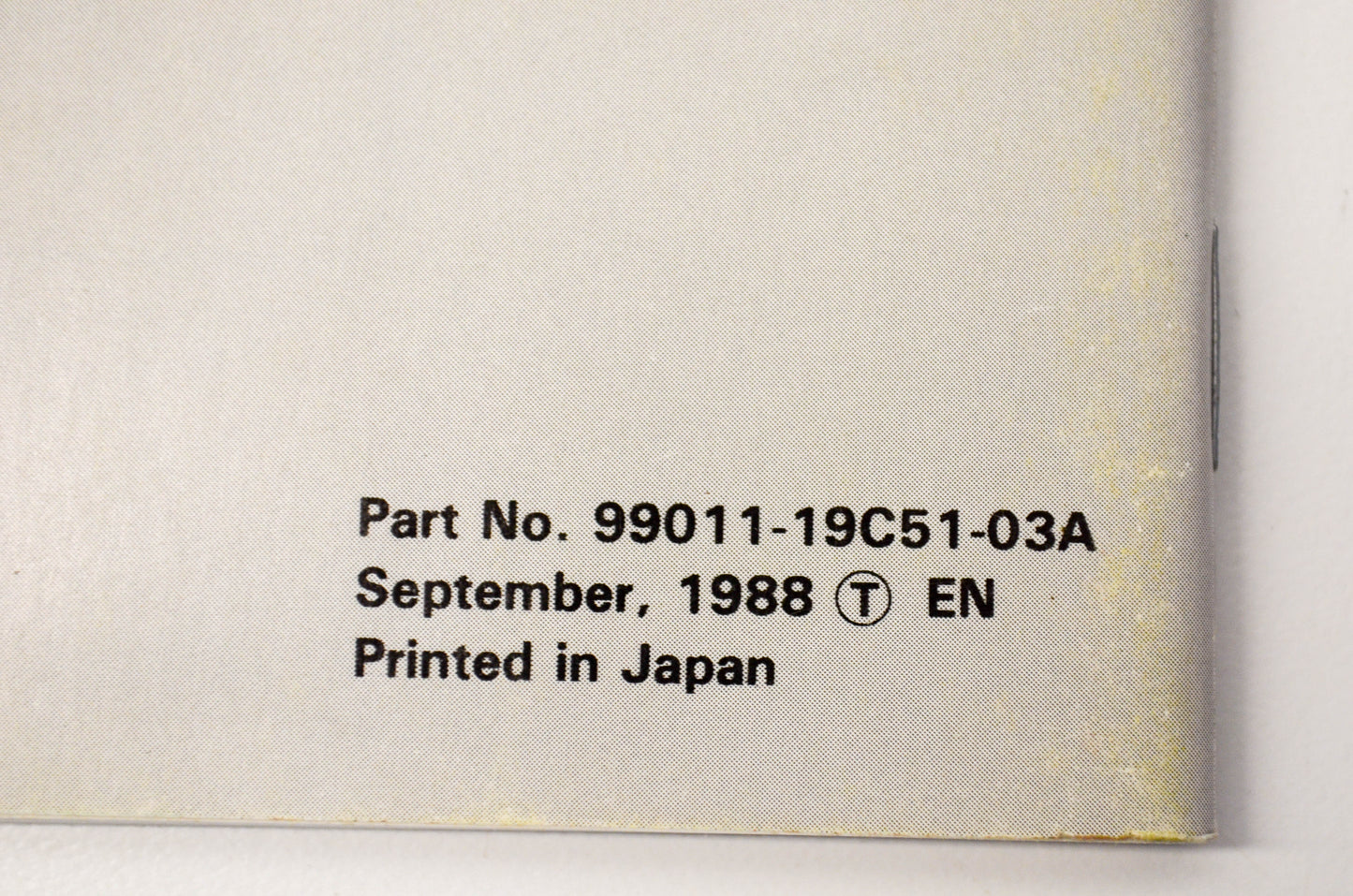 OEM Suzuki 99011-19C51-03A GSX600F Owner's Manual
