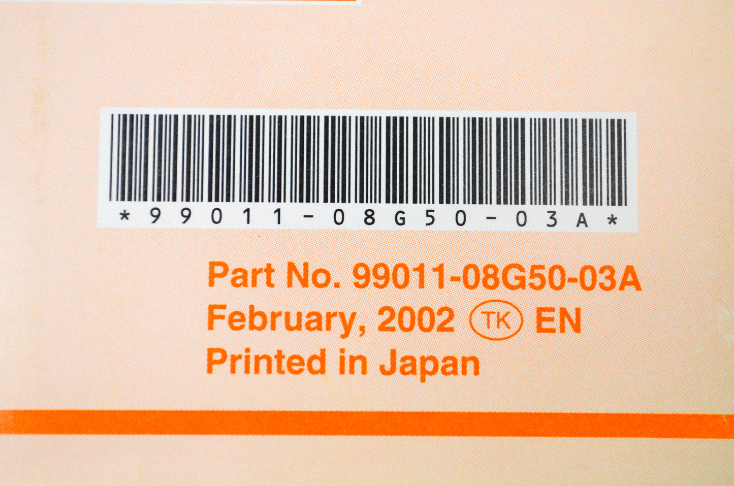 OEM Suzuki 99011-08G50-03A DR-Z125/L Owner's Manual