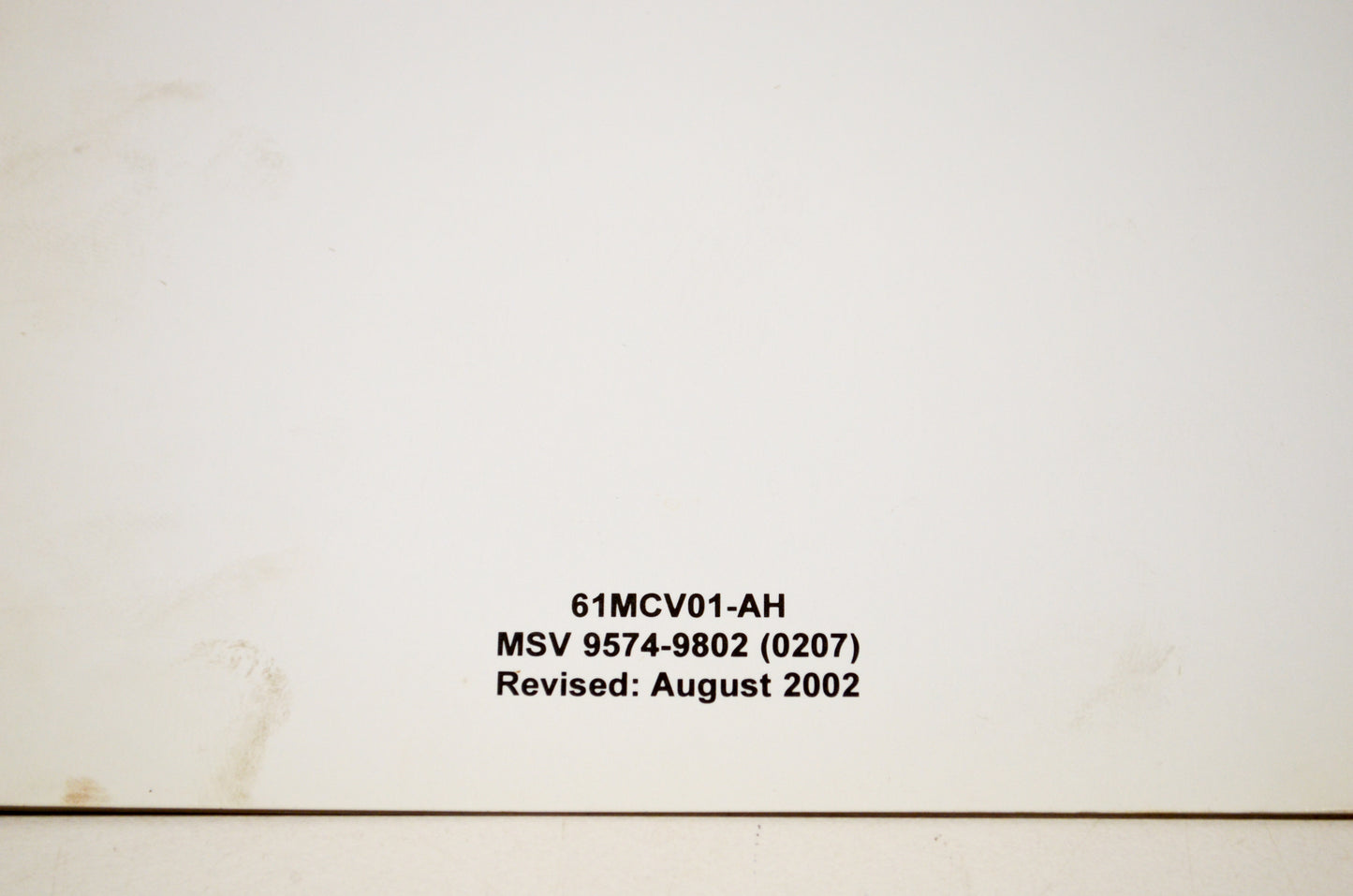 New OEM Honda 02-03 VTX1800S Service Shop Manual Addendum NOS