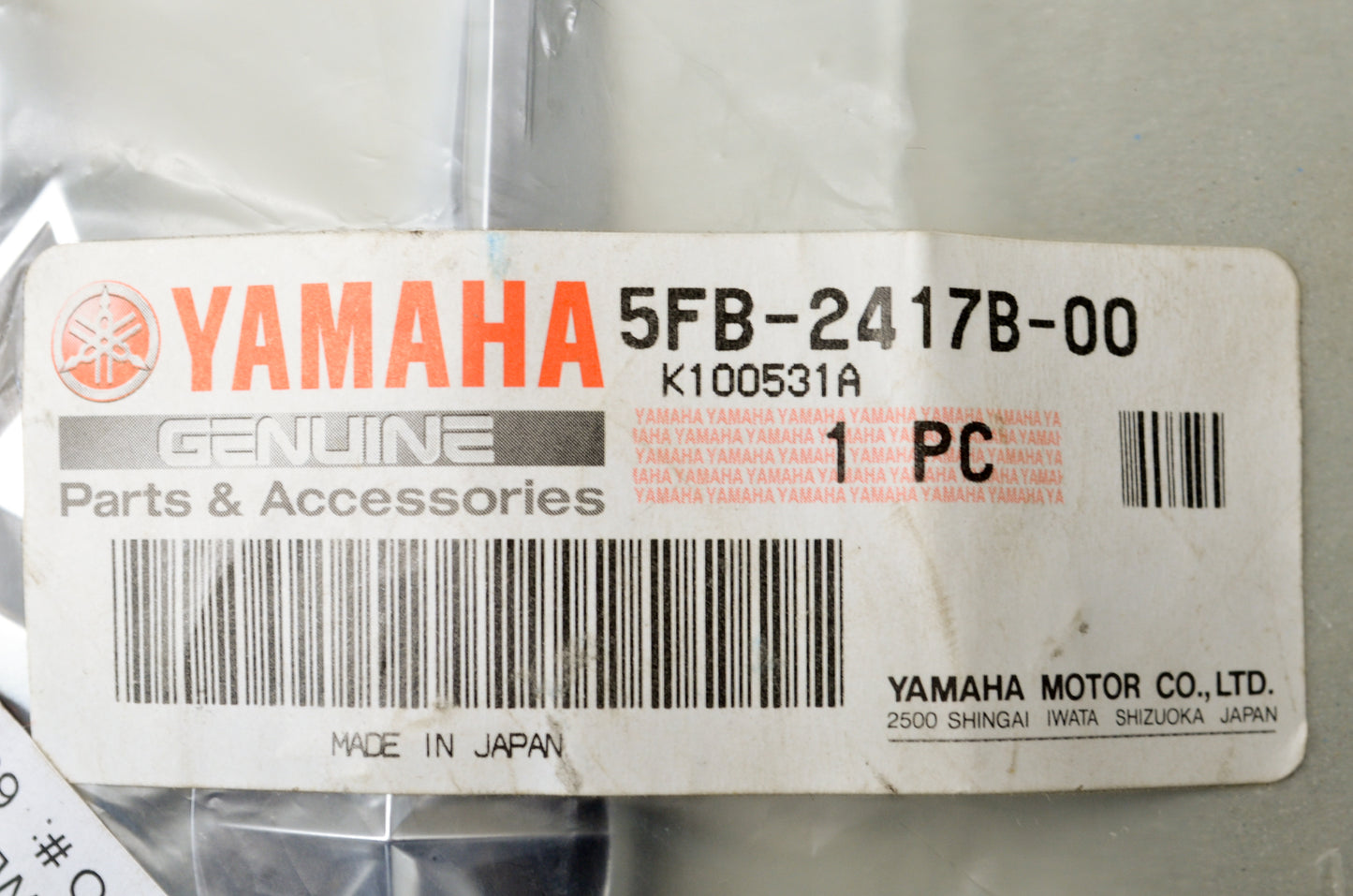 OEM Yamaha 5FB-2417B-00-00 Yamaha Star Emblem NOS