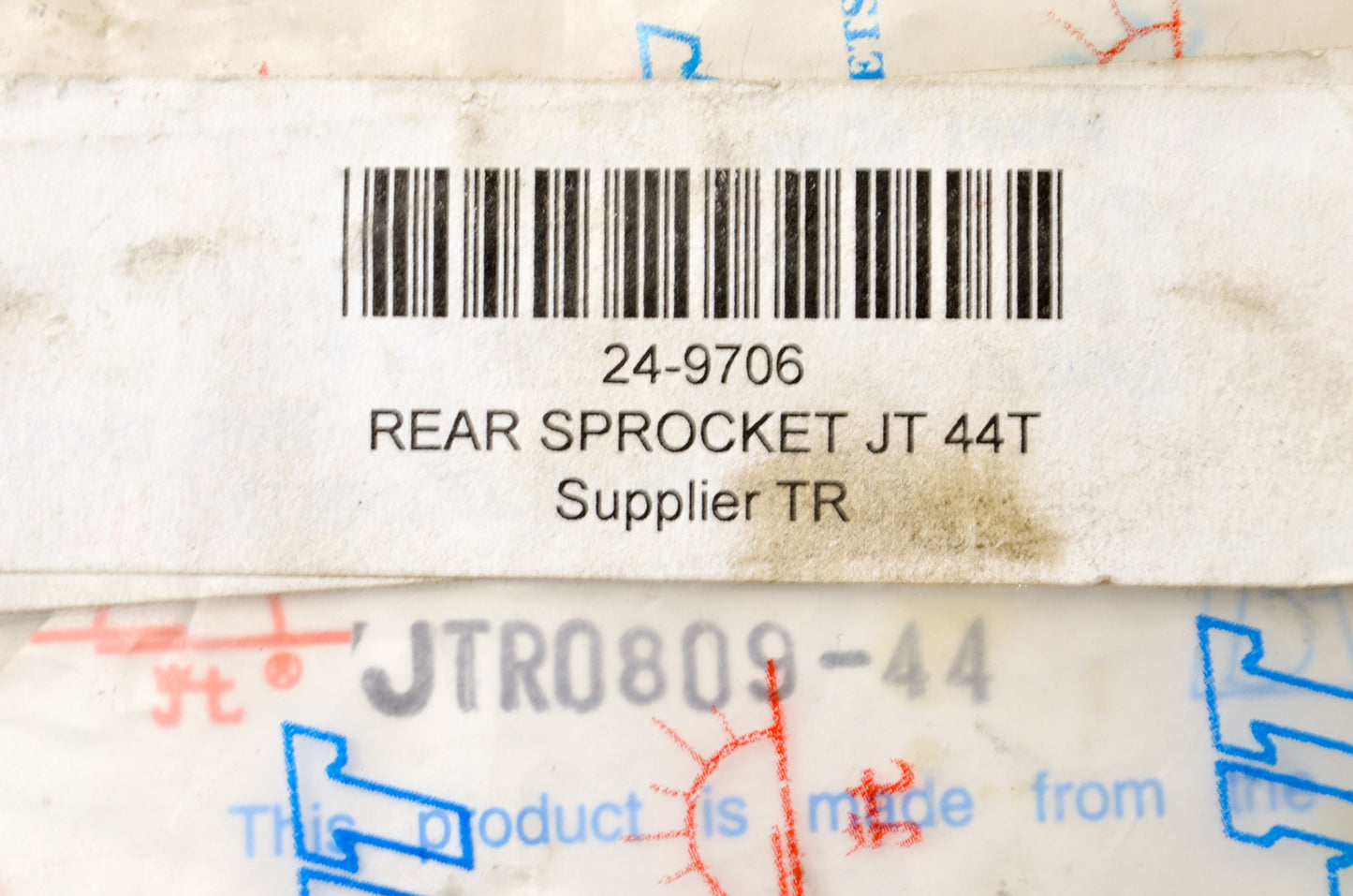 JT Sprockets JTR0809-44, 24-9706 Rear Sprocket 44T NOS