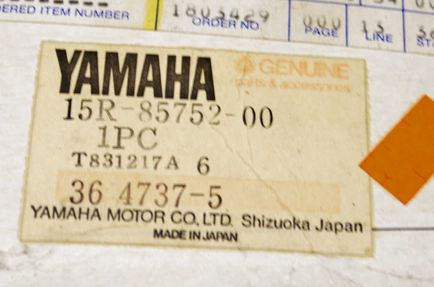 OEM Yamaha 15R-85752-00-00 Fuel Sender Unit