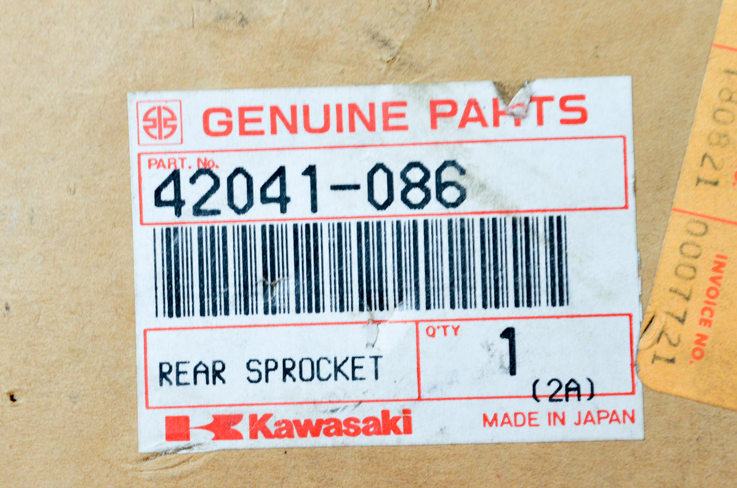 New OEM Kawasaki 42041-086 Sprocket 33T NOS
