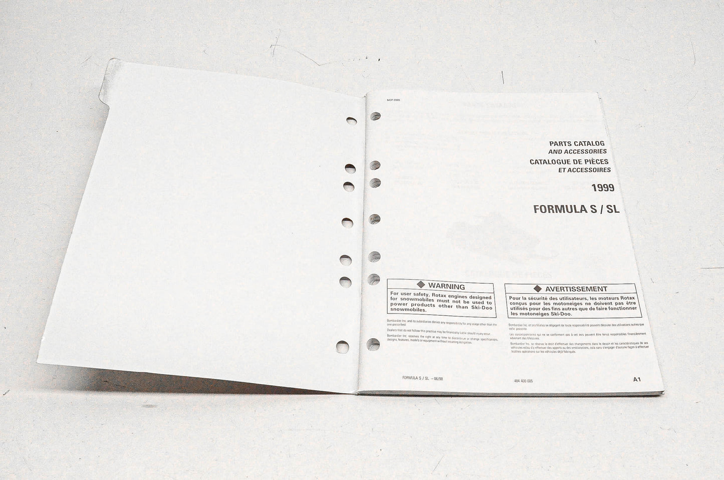 OEM Ski-Doo 484400005, P484400005 1999 Formula S/SL