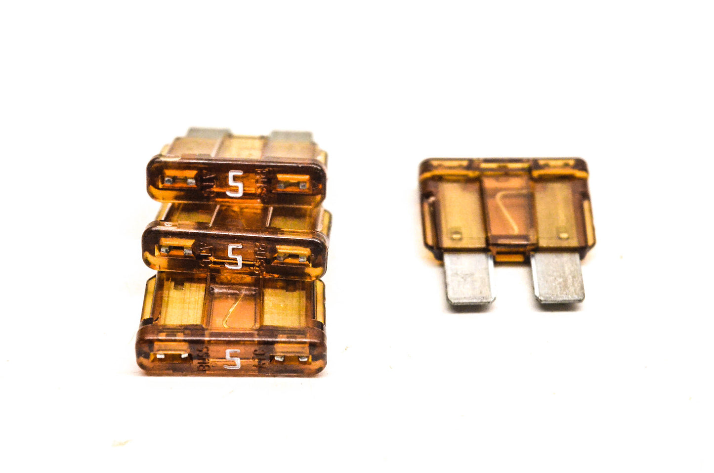 Bussmann ATC-5 5 Amp Fuses Qty 4 NOS