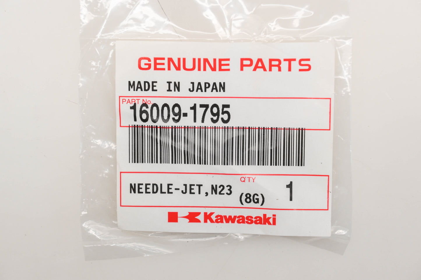 New OEM Kawasaki 16009-1795 Jet Needle N23K Qty 1 NOS