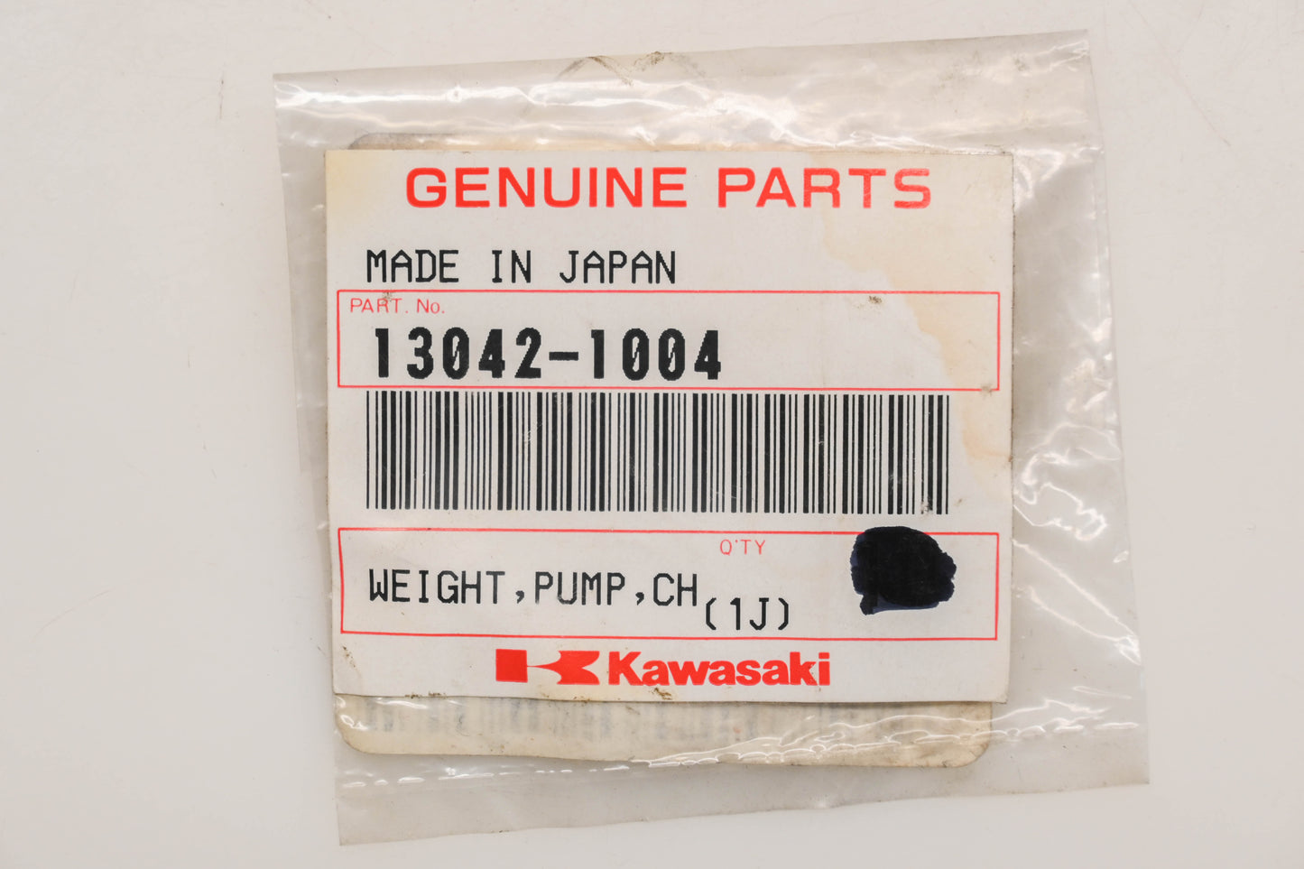 New OEM Kawasaki 13042-1004 Check Valve Pump Weight Qty 1 NOS