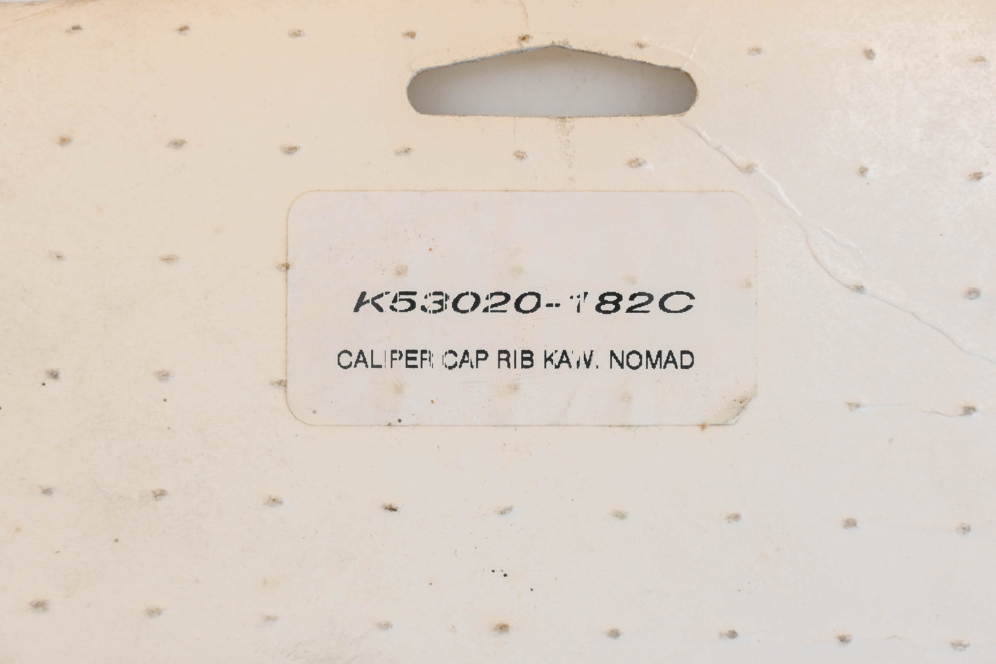 New OEM Kawasaki K53020-182C Chrome Ribbed Caliper Cap Cover Qty 1 NOS