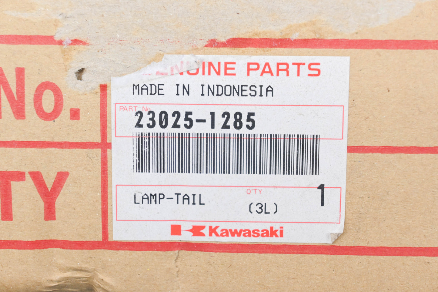 New OEM Kawasaki 23025-1285 Tail Lamp Qty 1 NOS