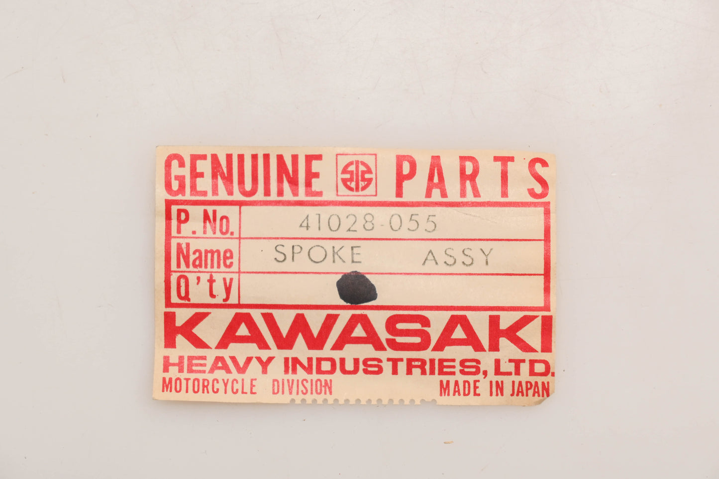 New OEM Kawasaki 41028-055 Front Outer Spokes Qty 4 NOS