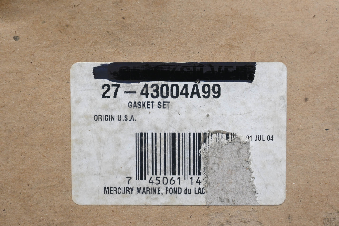 Aftermarket 27-43004A99 Gasket Kit Qty 1 NOS