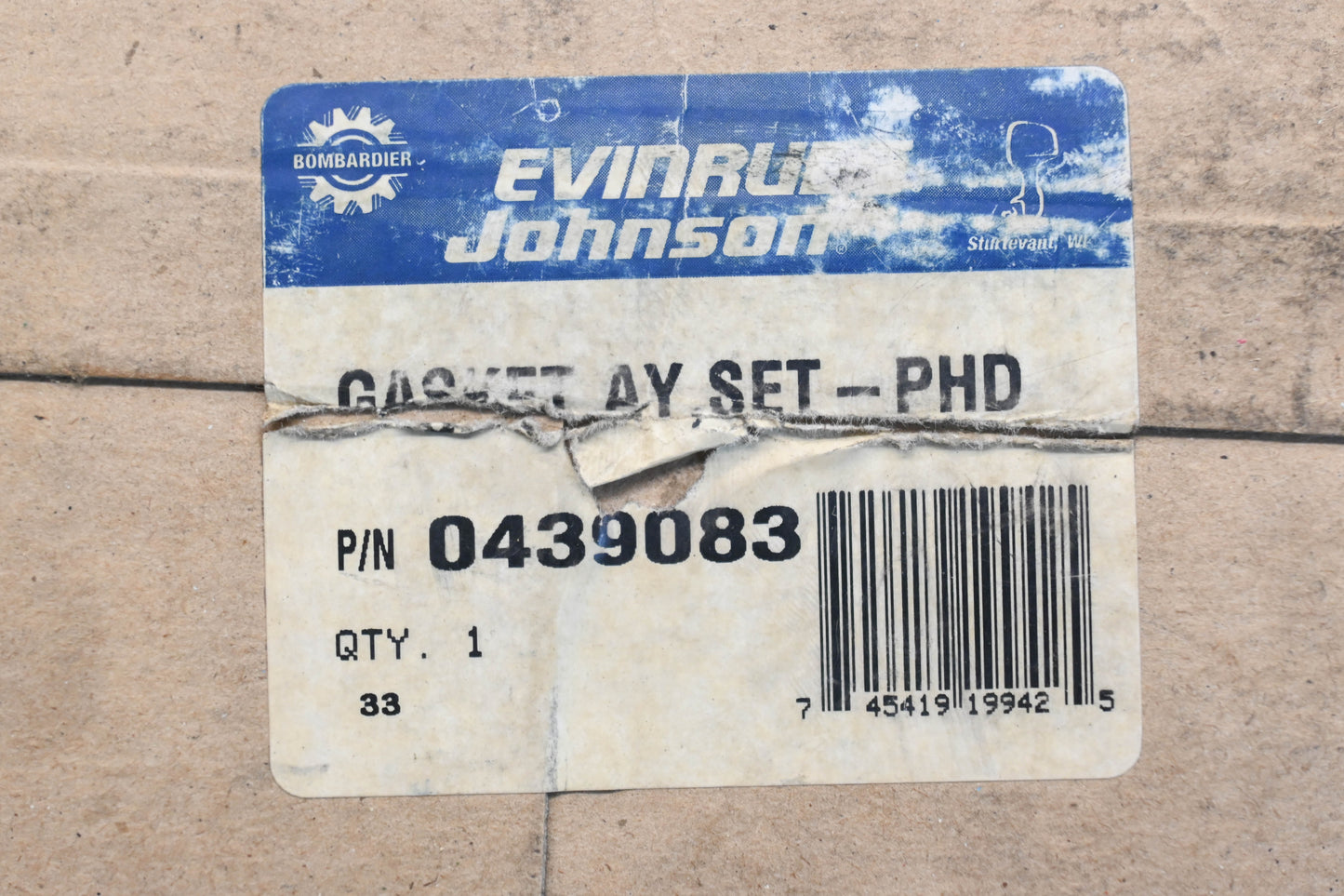 Aftermarket 0439083 Gasket Kit NOS