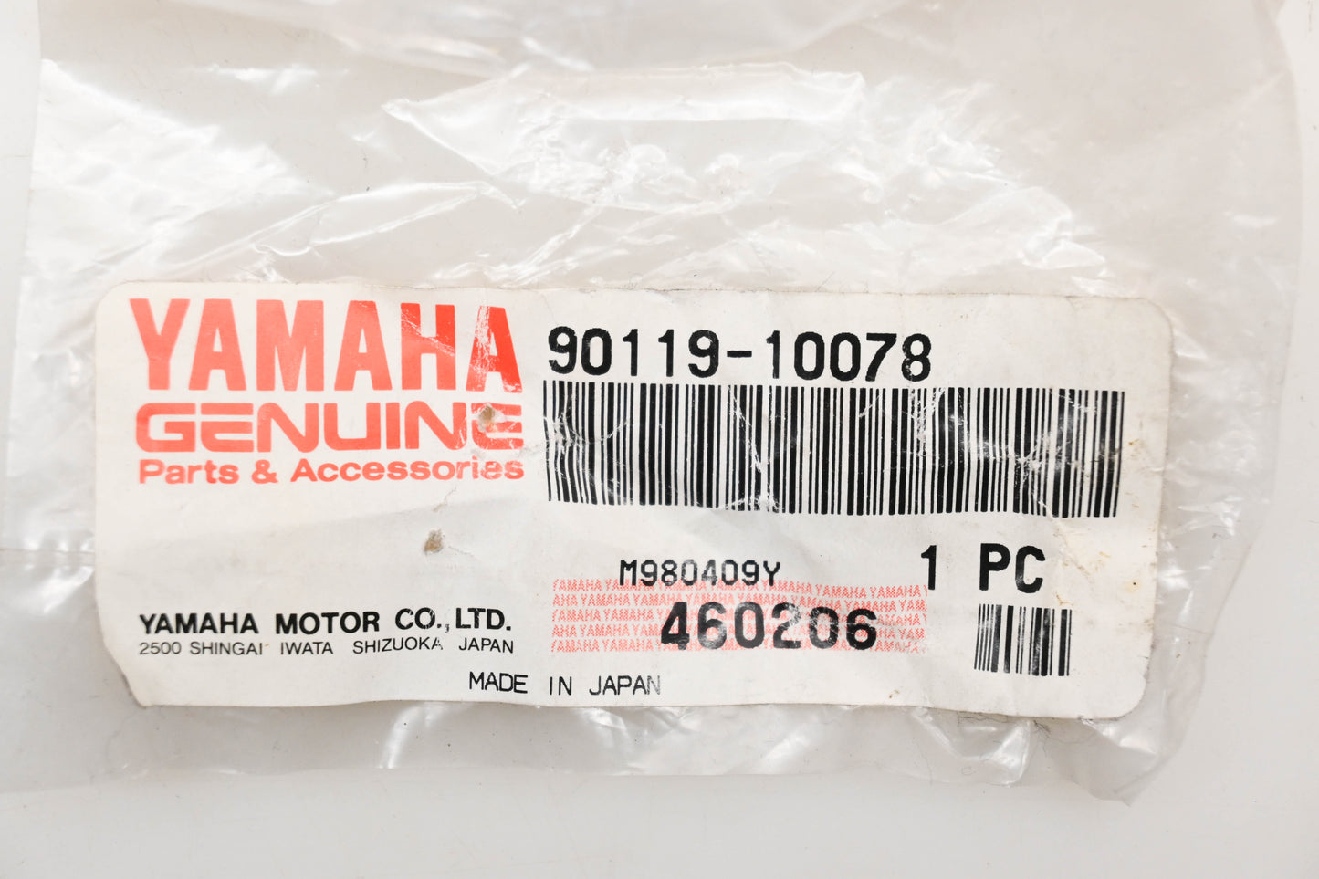 New OEM Yamaha 90119-10078-00 Bolt w/ Washer Qty 1 NOS
