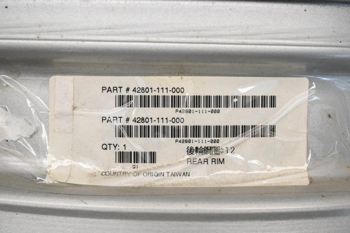 Alpha Sports 42801-111-000 13" x 3-1/2" Rear Rim Qty 1 NOS