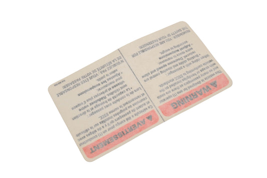 Aftermarket 516003026 Warning Decal NOS