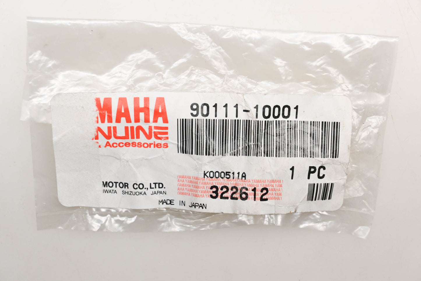 New OEM Yamaha 90111-10001-00 Bolt Qty 1 NOS