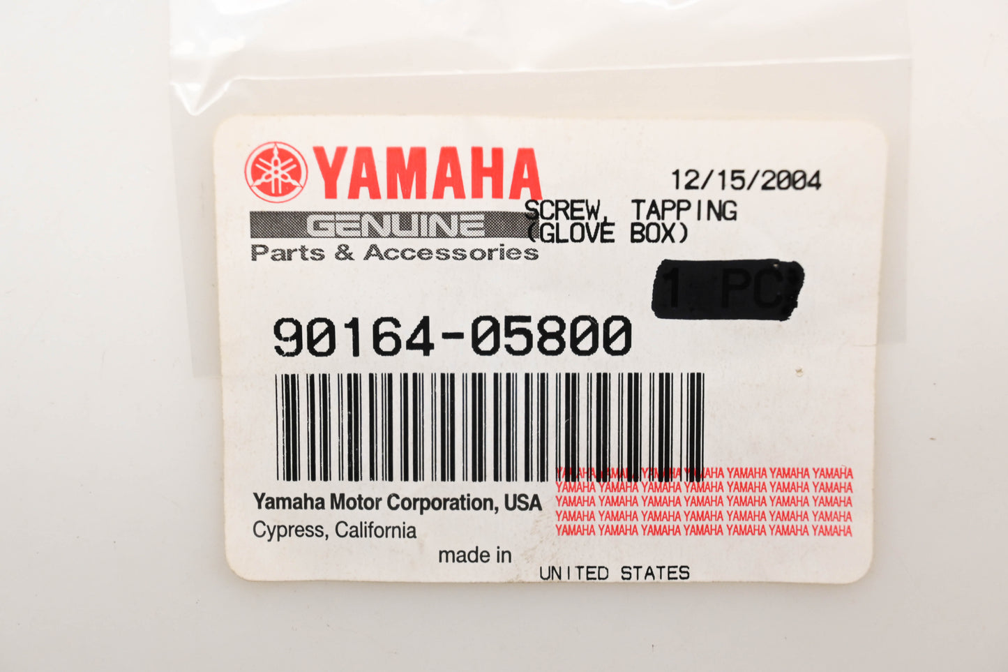 New OEM Yamaha 90164-05800-00 Tapping Screws Qty 6 NOS