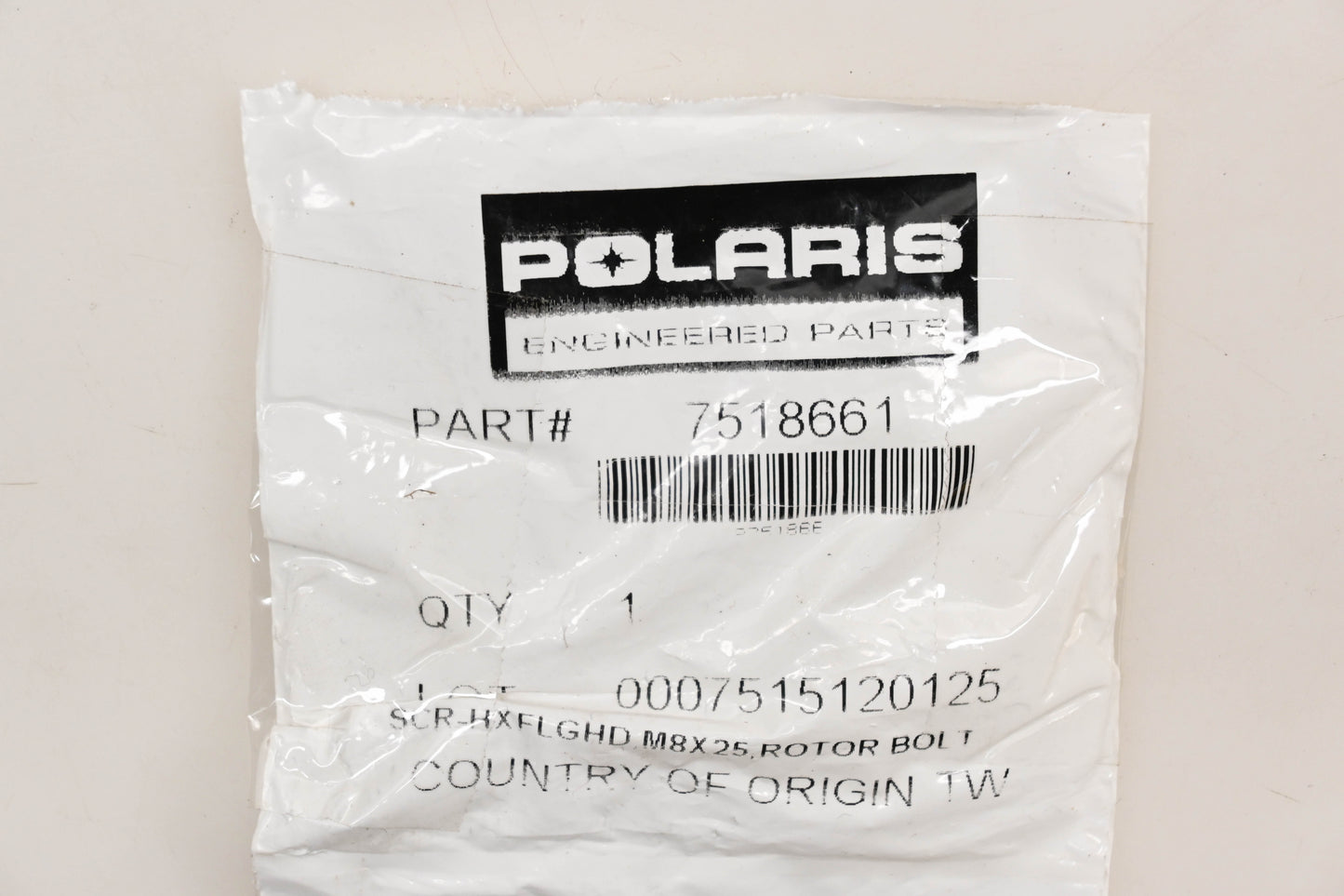 New OEM Victory 7518661 Polaris Rotor Bolt Qty 1 NOS