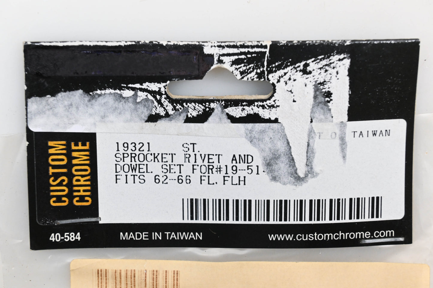 Custom Chrome 19321 Sprocket Rivet & Dowel Kit 62-66 FLH Qty 1 NOS