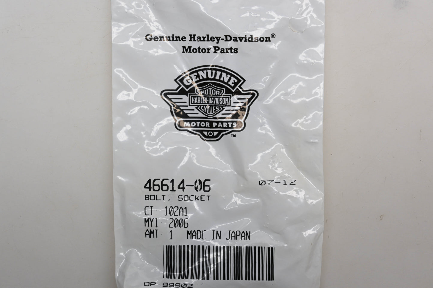 New OEM Harley-Davidson 46614-06 Socket Bolt Qty 1 NOS