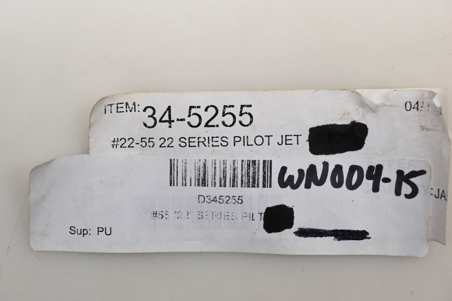 DG 34-5255, D345255 Pilot Jet Size 55 Qty 1 NOS