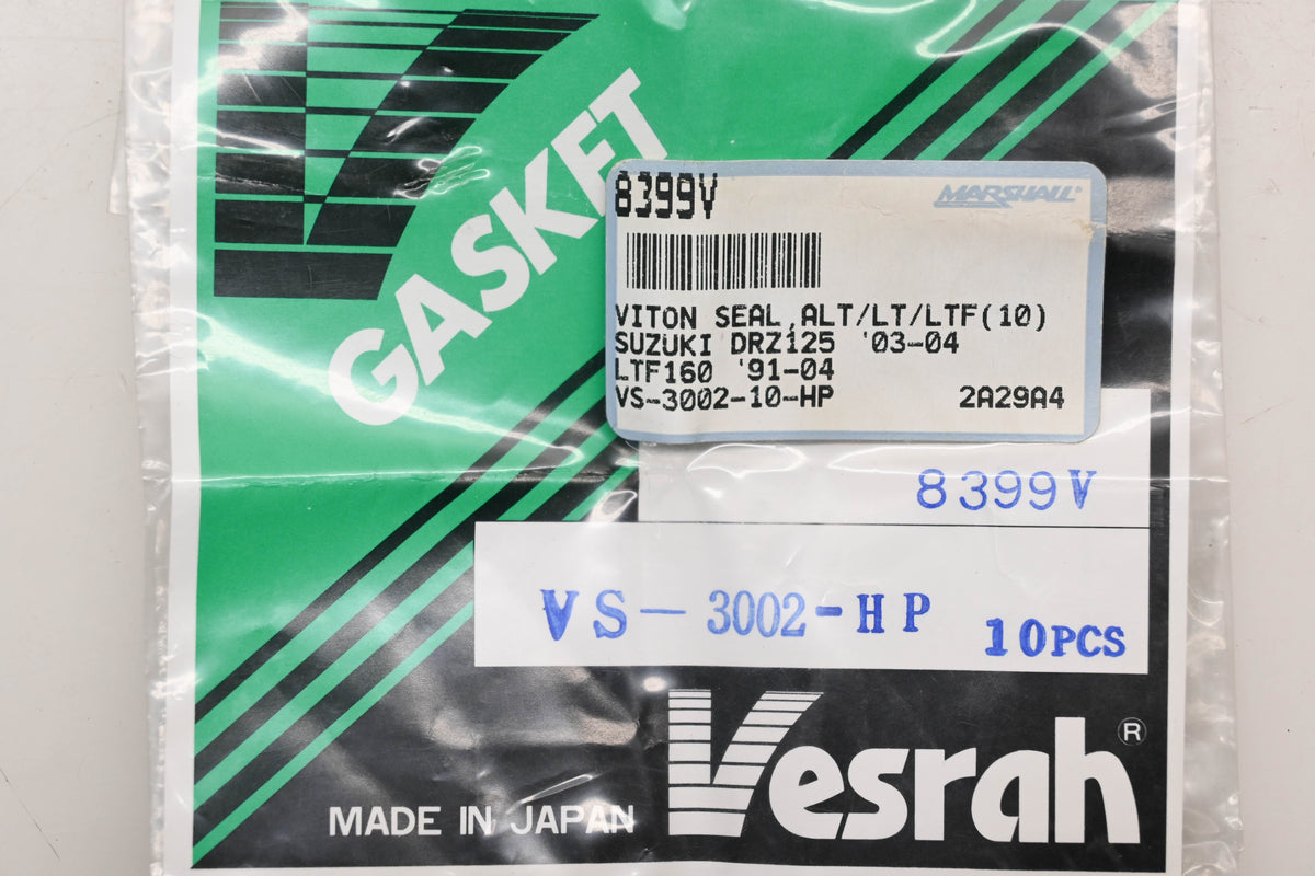 Vesrah 8399V, VS-3002-10-HP, 09289-05003 Valve Seal Suzuki ALT LT LTF16 Qty 18 NOS