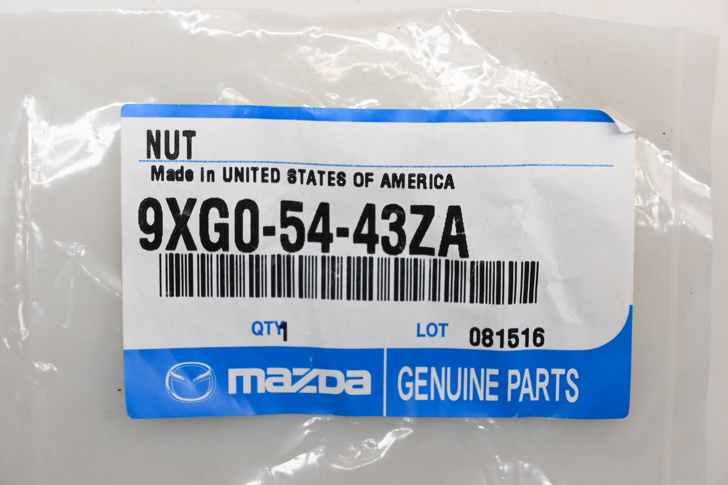 New OEM Mazda 9XG0-54-43ZA Exhaust Manifold Nut Qty 1 NOS