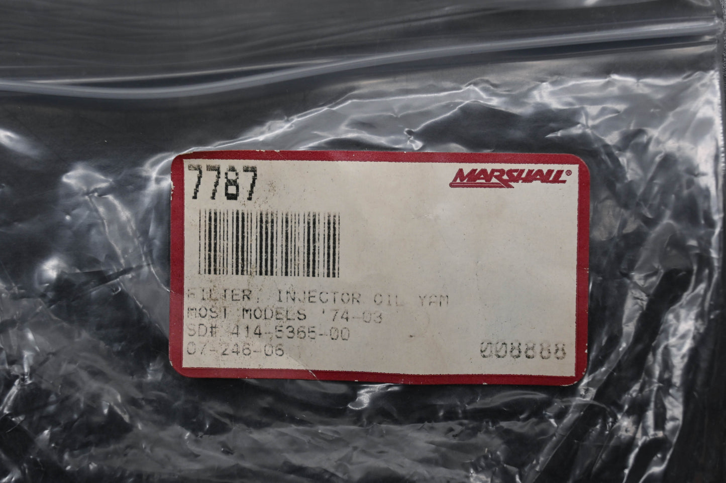 Marshall 07-246-06, 7787, 414-5365-00 SPI Oil Injector Filter Yamaha Qty 1 NOS