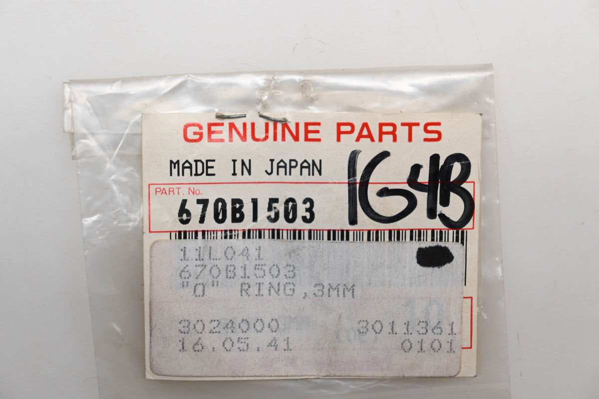 New OEM Kawasaki 670B1503 O-Rings 3MM Qty 3 NOS