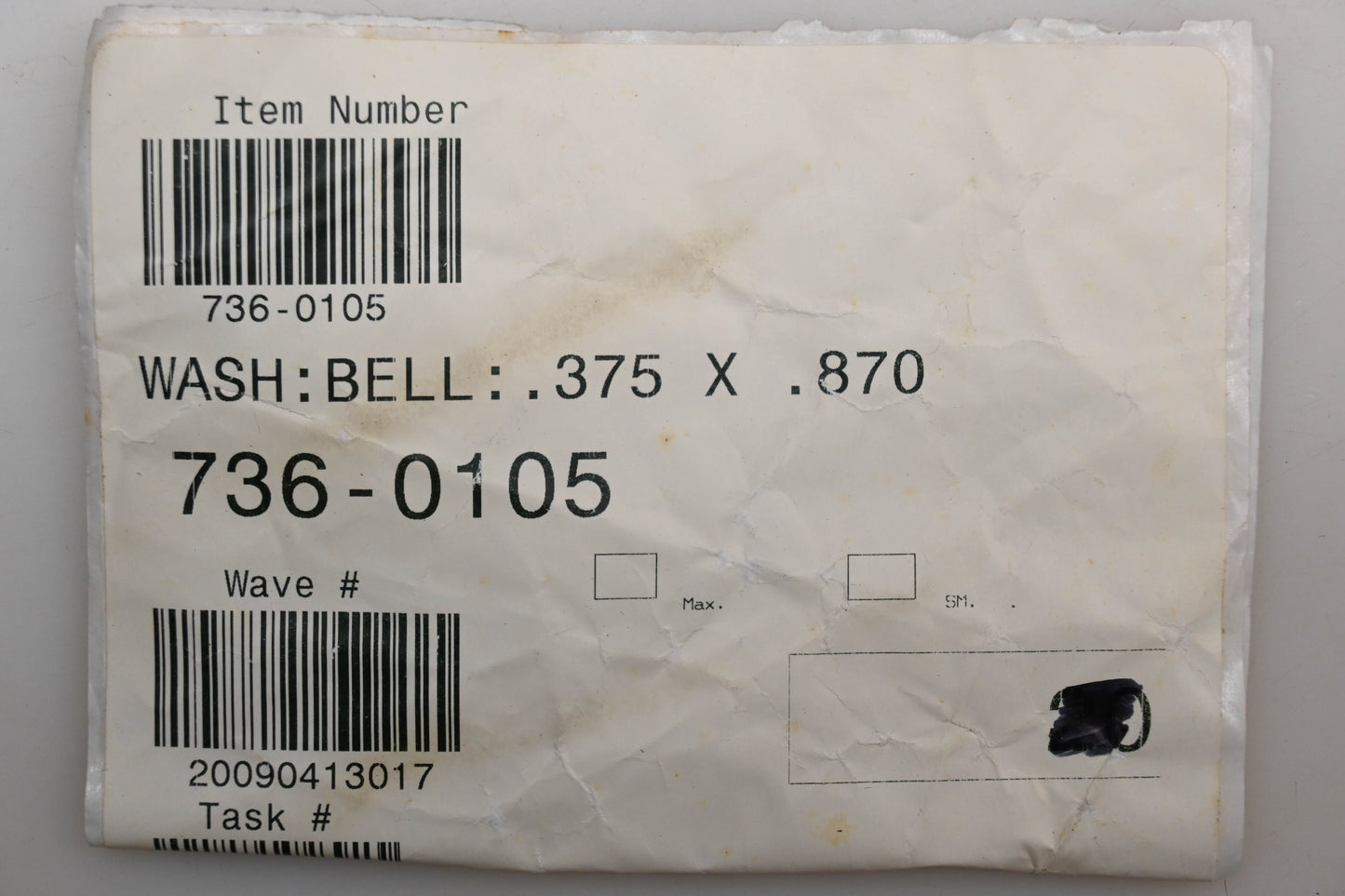 MTD 736-0105 Bell Washer Qty 1 NOS