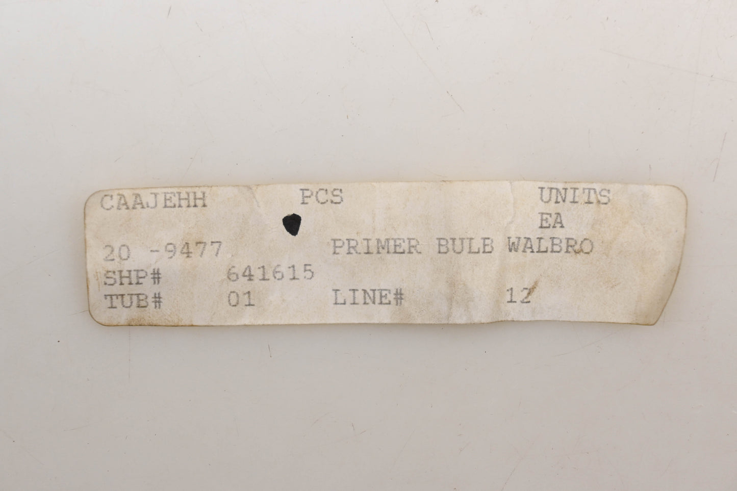 Aftermarket 20-9477 Primer Bulb for Walbro NOS