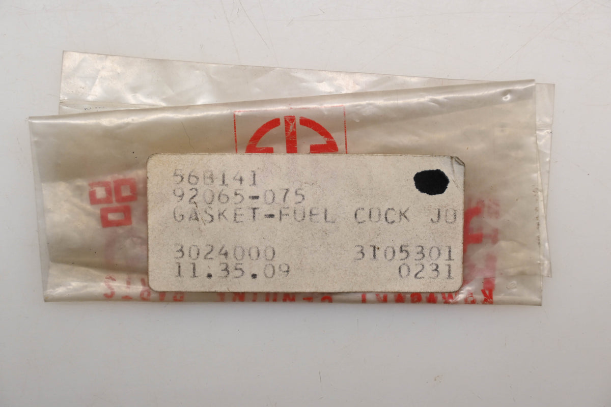 New OEM Kawasaki 92065-075 Fuel Cock Joint Gasket Qty 1 NOS
