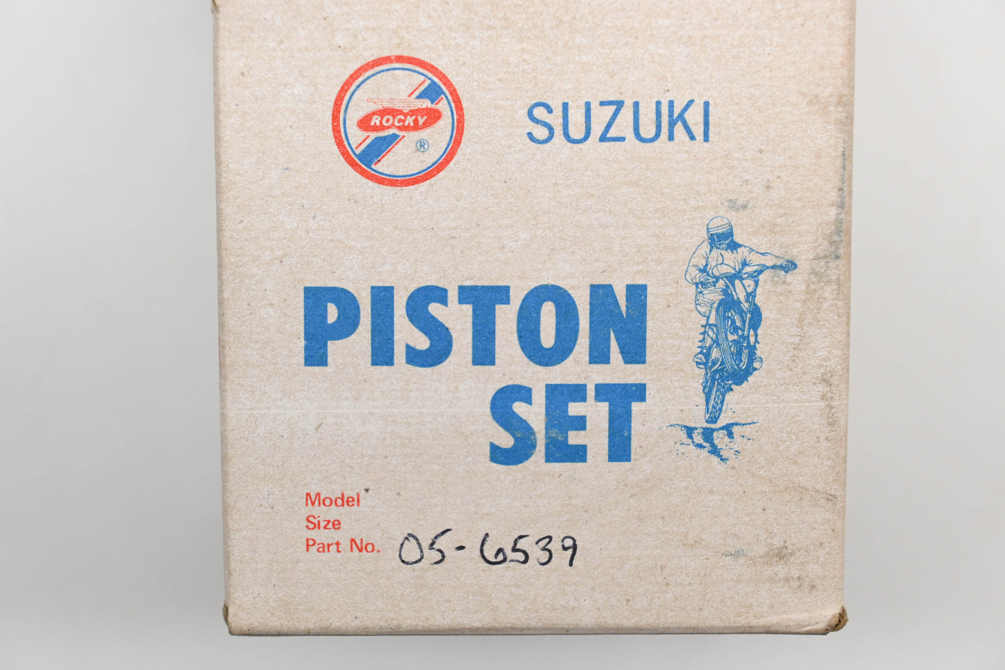 Rocky 05-6539 Incomplete Piston Kit w/ pin, Size S-3 Suzuki TC TS 250 Qty 1 NOS