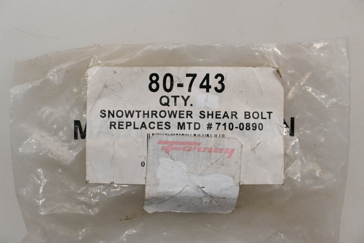 Oregon 80-743 Shear Bolts Qty 5 NOS