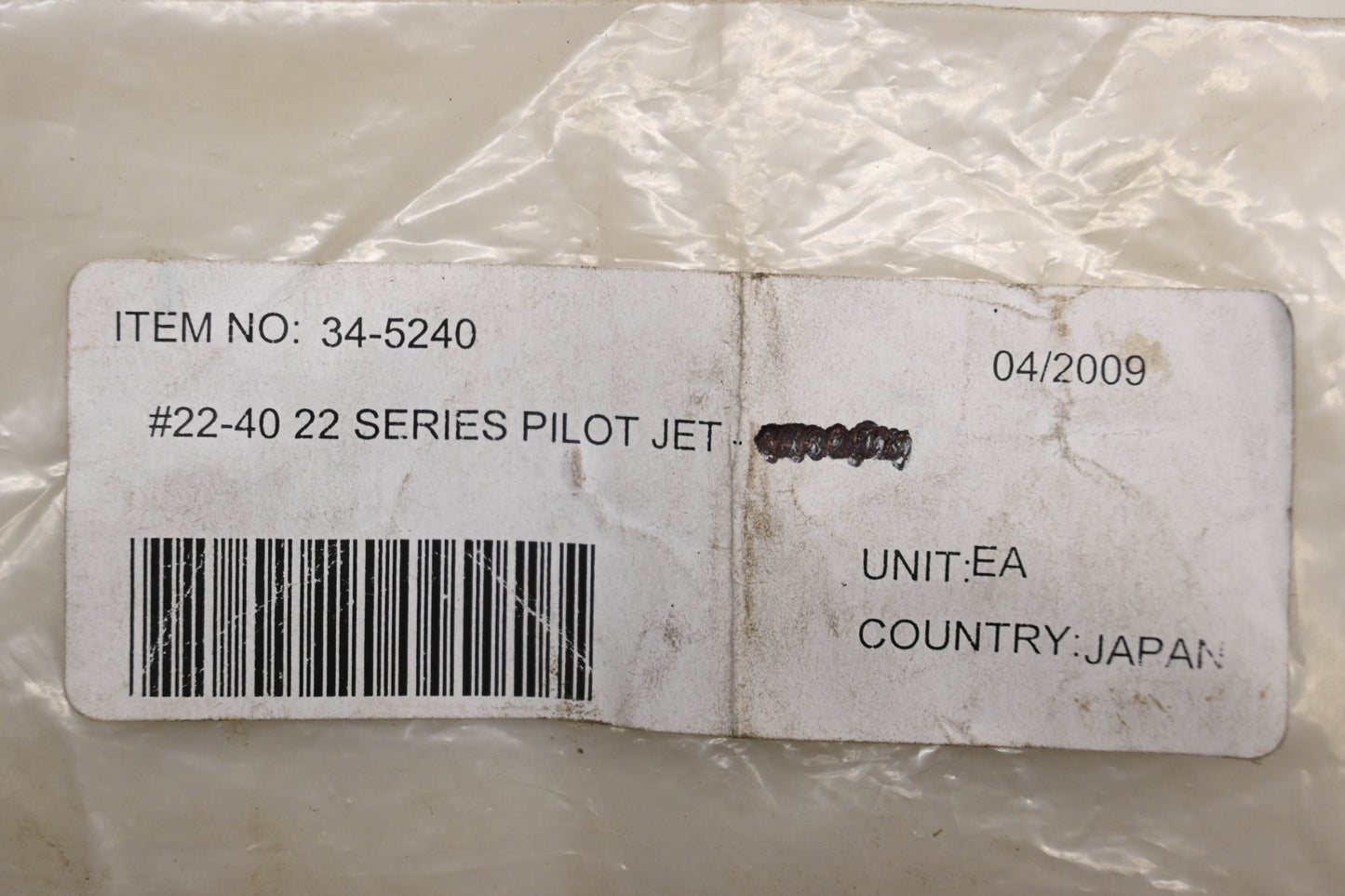 DG 34-5240 Pilot Jet Qty 1 NOS