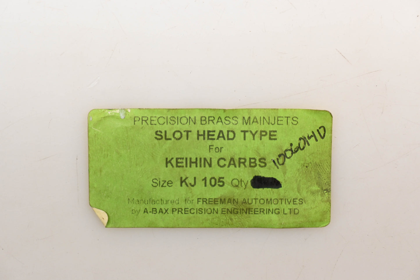 Keihin 10060140, KJ105 Main Jets #105 Qty 3 NOS