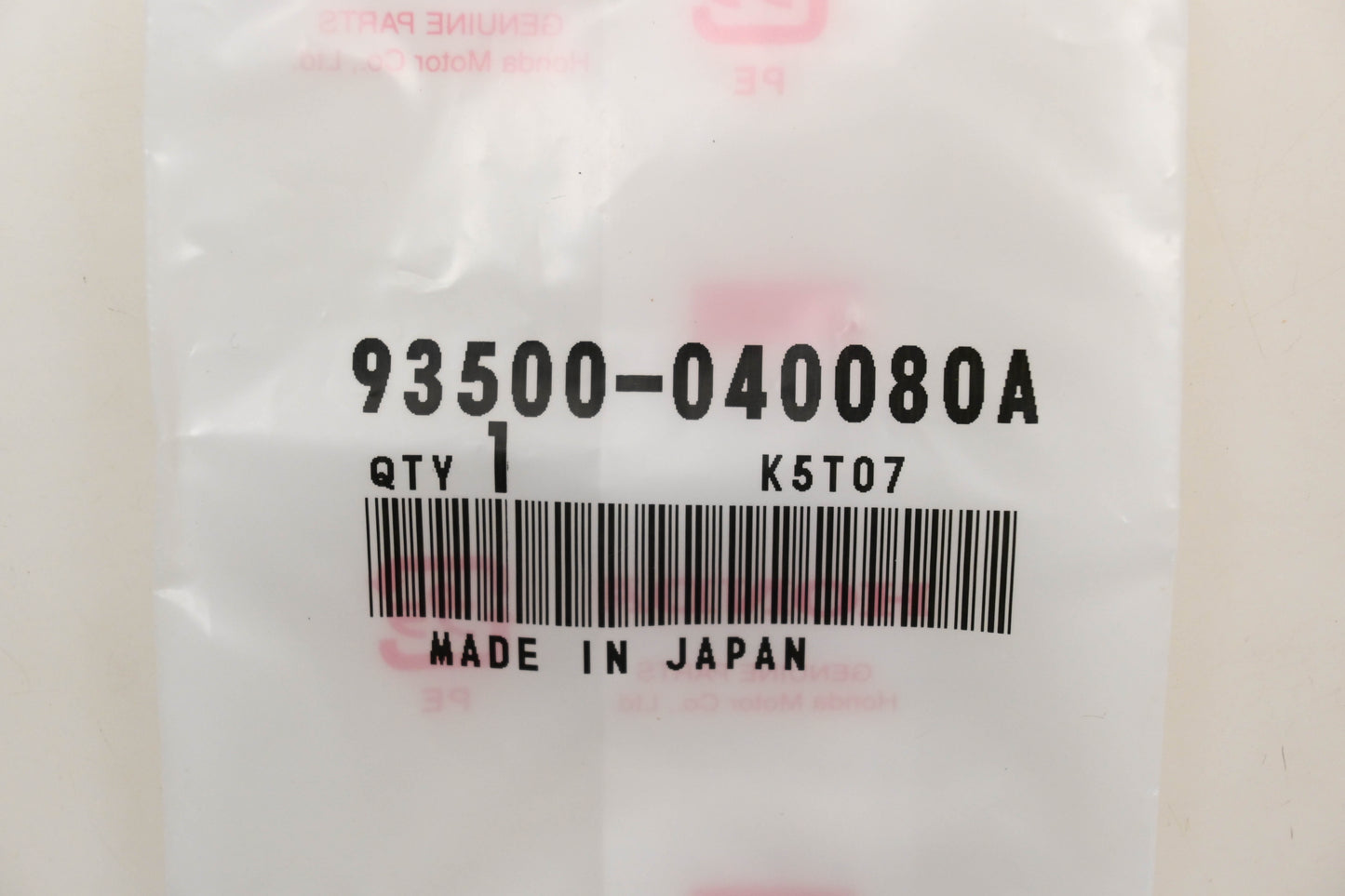 New OEM Honda 93500-040080A Cross Screw 4x8 Qty 1 NOS